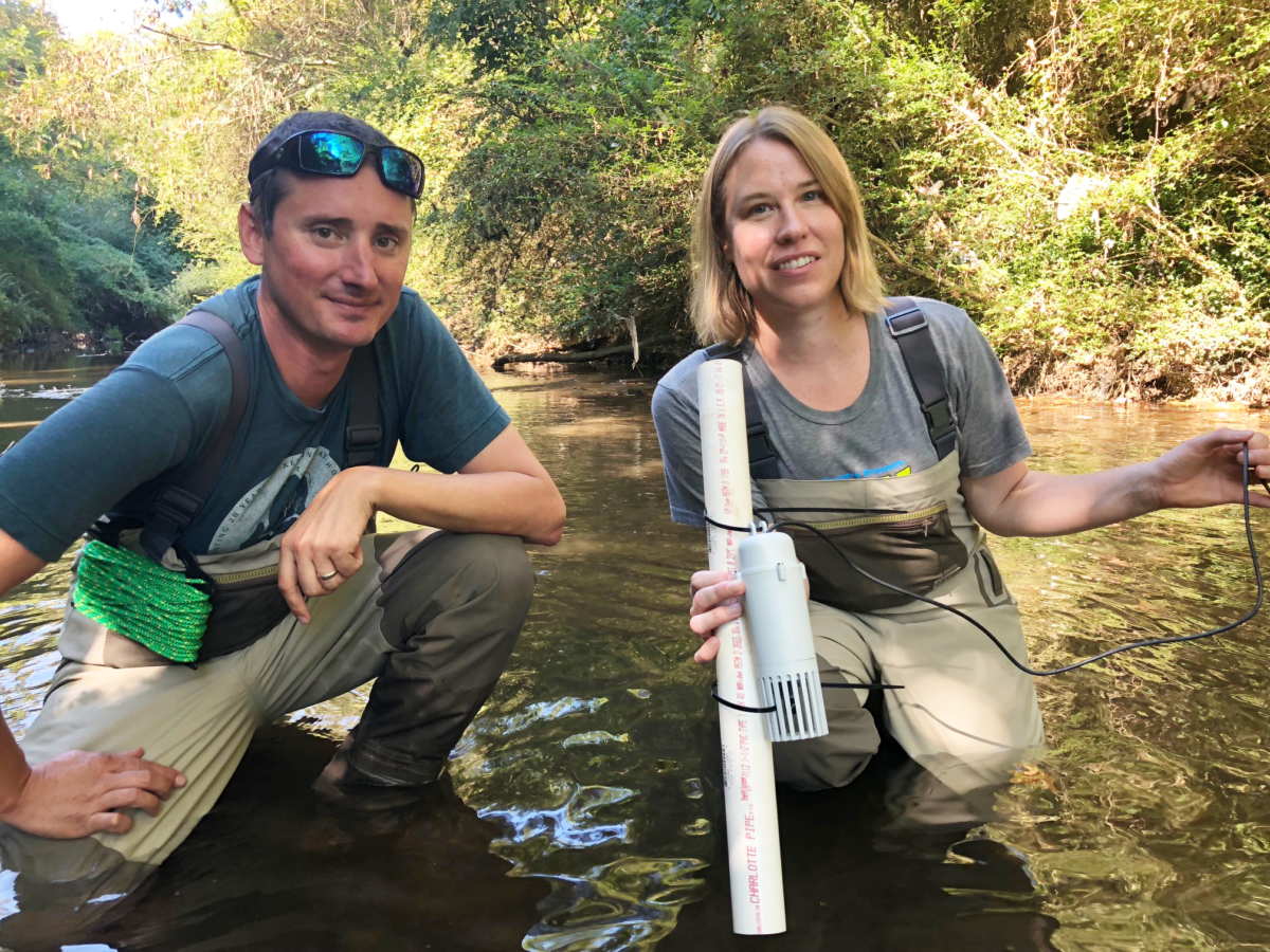 Jason and Jess install CASSI in Proctor Creek